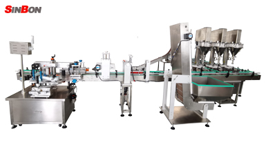 Automatic Powder Filling Sealing Labelling Line